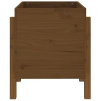 810552 Plantenbak 62x50x57 cm massief grenenhout honingbruin - thumbnail