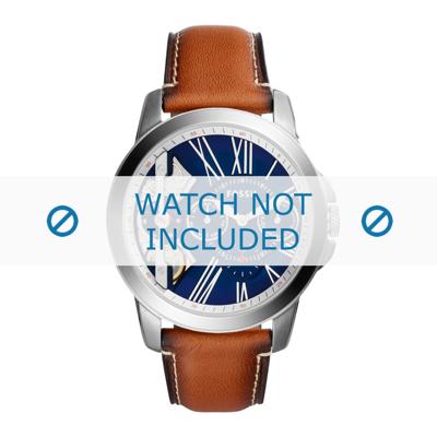 Horlogeband Fossil ME1161 Leder Bruin 22mm