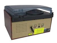 Roadstar HIF-8892EBT Mini Hi-Fi Music System Platenspeler 33/45/78 omwentelingen, digitale radio PLL FM-radio, CD-MP3-speler, cassette, Bluetooth, opnamefunctie, USB, SD-kaart, afstandsbediening, hout - thumbnail