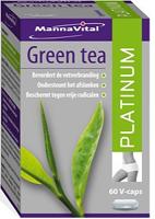 Mannavital Green Tea Platinum 60 Vegetarische Capsules - thumbnail