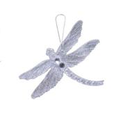 Libelle plastic l10b4.5h12.5 cm assorti kerstboomversiering kerst Decoris - Decoris - thumbnail