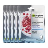 Garnier Skinactive Face Hydra Bomb Sheet Mask met Granaatappel - Gezichtsmasker - 20 Stuks - Voordeelverpakking - thumbnail
