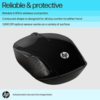 Wireless muis HP Wireless Mouse 200 Zwart - thumbnail