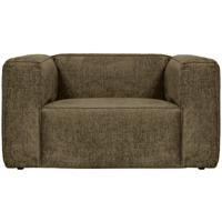 WOOOD Fauteuil 'Bean' Structure Velvet, kleur Moss - thumbnail