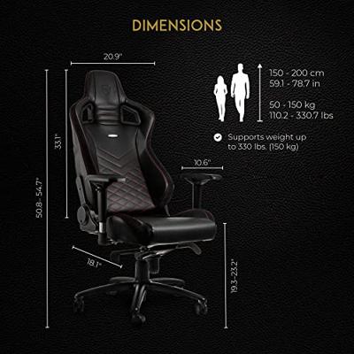 Noblechairs Epic zwart/rood - thumbnail