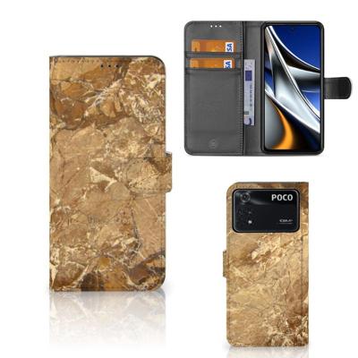 Xiaomi Poco X4 Pro 5G | Bookcase | Marmer Creme