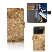 Xiaomi Poco X4 Pro 5G | Bookcase | Marmer Creme - thumbnail