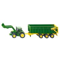 Siku 1843 john deere met aanhangwagen 1:87 - thumbnail