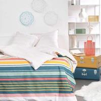 Beddengoedset - VANDAAG - Sunshine - 11.23 gestreepte print - 2 personen - 220 x 240 cm - 100% katoen 57 draden - thumbnail