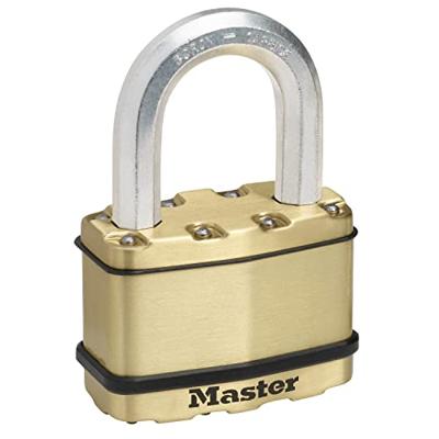 Masterlock Hangslot, Excell 64mm, messing - M15BEURDLF M15BEURDLF