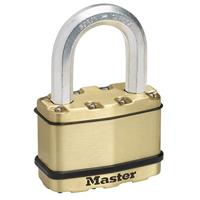 Masterlock Hangslot, Excell 64mm, messing - M15BEURDLF M15BEURDLF - thumbnail