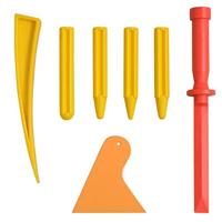 VidaXL 80-delige uitdeukset zonder overspuiten roestvrij staal - thumbnail