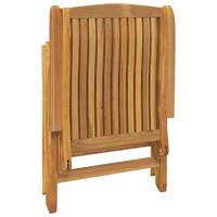 9-delige Tuinset massief teakhout - thumbnail