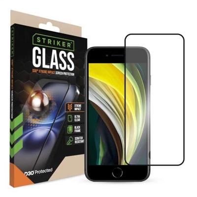 Striker D3O Xtreme Impact Glass Screen Protector - Black Frame - Apple iPhone 7/8/SE (2020/2022) Striker D3O Xtreme Impact Glass Screen Protector - Black Frame - Apple iPhone 7/8/SE (2020/2022)