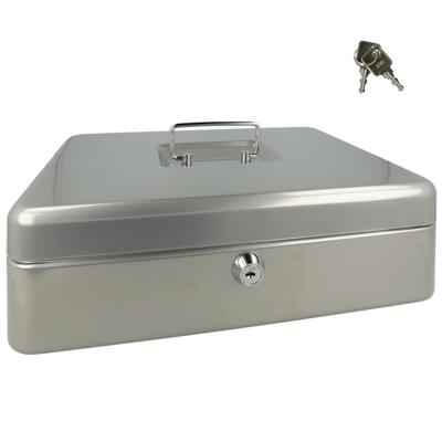 Westcott ac-e51002-zi geldkist 301x242x91mm zilvergrijs, kunststof inzet met 5 vakken