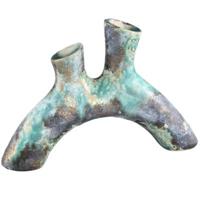 PTMD vaas ayaz boog turquoise 29 cm | 6 stuks - thumbnail