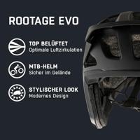 Olympic Sportswear Alpina sports mtb helm rootage evo 57-61 mat zwart - thumbnail