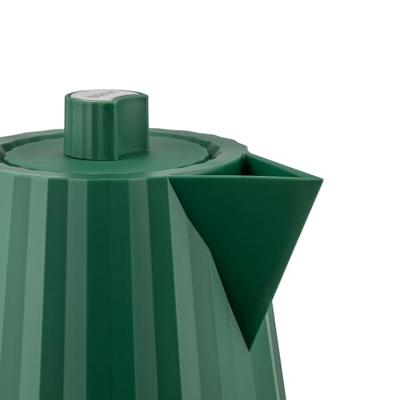 Alessi Waterkoker Plissé - droogkookbeveiliging - Groen - Michele de Lucchi - 1.7 liter - MDL06 GR