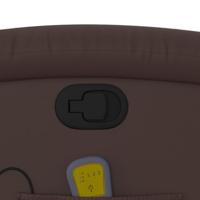 Massagestoel verstelbaar kunstleer bruin - thumbnail