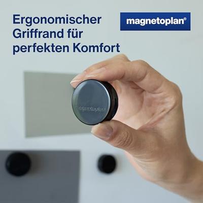 magnetoplan Magneet (Ø x h) 34 mm x 12.5 mm Rond Zwart 10 stuk(s) 1665012