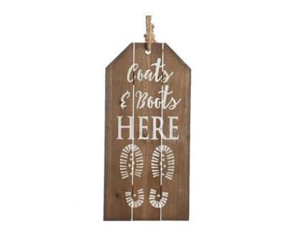 Decoris Tekstbord 51x24.5x3cm hout