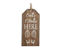 Decoris Tekstbord 51x24.5x3cm hout - thumbnail