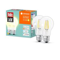 LEDVANCE SMART+ Energielabel: E (A - G) AC32941 - 2er SMART+ BT FILAMENT CLASSIC DIMMABLE CLA60 E27 6 W Warmwit - thumbnail