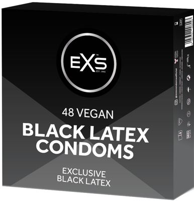 EXS Black Latex Condooms 48 stuks