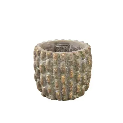 PTMD Bloempot Denise Brown Ø9cm