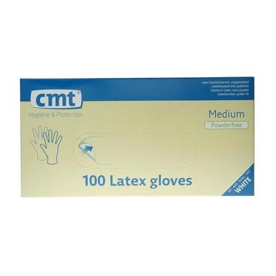 Cmt Cmt Onderzoekshandschoen Latex Naturel Poedervrij M (100st)
