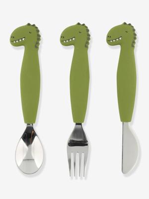 Trixie siliconen eetset - mr. dino, 3st.