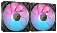 Corsair iCUE LINK RX140 RGB PC-ventilator Zwart (b x h x d) 140 x 140 x 25 mm Incl. LED-verlichting - thumbnail