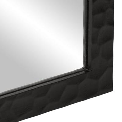 VidaXL Badkamerspiegel 50x70x2,5 cm massief mangohout en glas zwart VidaXL Badkamerspiegel 50x70x2,5 cm massief mangohout en glas zwart