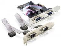 Delock 89178 PCI Express x1-kaart naar 4 x seriële RS-232 - thumbnail