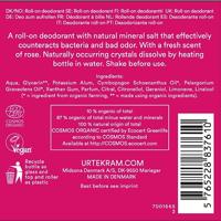 Urtekram Deodorant crystal roll on rozen 50 Milliliter - thumbnail