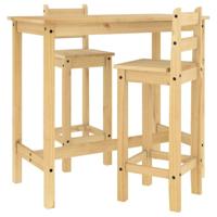 3-delige Barset massief grenenhout - thumbnail