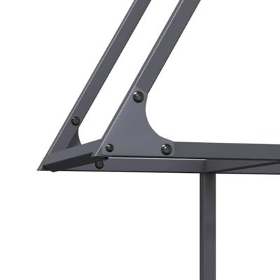 Brandhoutrek 80x25x90 cm koudgewalst staal antracietkleurig