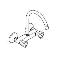 GROHE Costa L Keukenkraan - hoog - chroom 31191001 - thumbnail