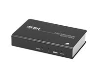 ATEN VS182B 1 + 2 poorten HDMI-splitter Ultra HD-geschikt 4096 x 2160 Pixel Zwart - thumbnail