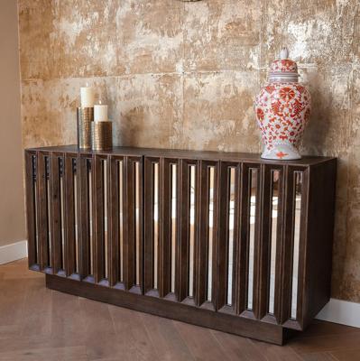 Richmond Dressoir 'Bryant' Mangohout en spiegelglas, 162cm