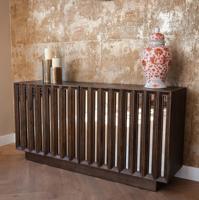 Richmond Dressoir 'Bryant' Mangohout en spiegelglas, 162cm - thumbnail