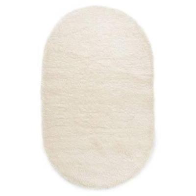 Tapeso Ovaal hoogpolig vloerkleed velvet - Posh wit - 280x380 cm