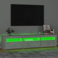 Tv-meubel met LED-verlichting 180x35x40 cm betongrijs - thumbnail