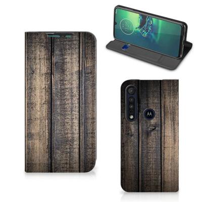 Motorola G8 Plus Book | Wallet Case | Steigerhout