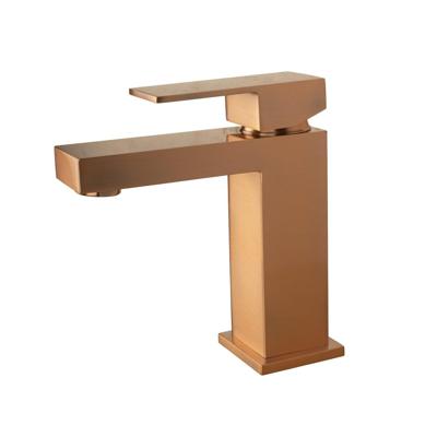 Wastafelmengkraan Aqua Splash Colorato Chan Rechthoekig Geborsteld Koper Aqua Splash