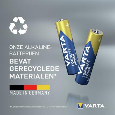 Varta VARTA Longlife Power AAA Cube Pack24 AAA batterij (potlood) Alkaline 1.5 V 24 stuk(s) - thumbnail