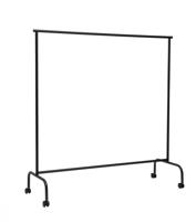 MAUL kledingrek Limbo metaal, 4 geremde wielen, hg156xbr151(220)x50cm, tot 30kg, zwart RAL9004 - thumbnail