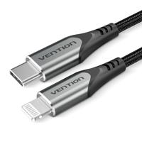 Kabel Lightning Vention TACHF Grijs 1 m (1 Stuks) - thumbnail
