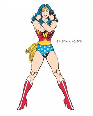 RoomMates muurstickers Wonder Woman vinyl 19 stuks