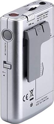 Sangean Pocket 250 Zakradio VHF (FM), Middengolf Zilver